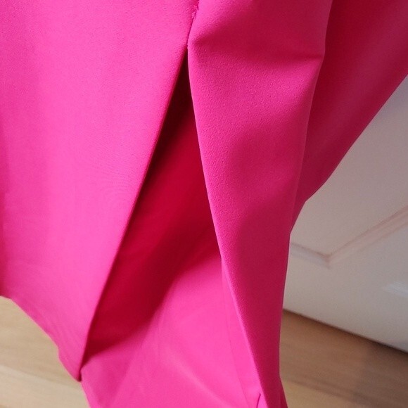 NWT VINCE CAMUTO LONG DRESS FAUX WRAP RUFFLE PINK SIZE 2 EVENING SLEEVELESS - Picture 5 of 9